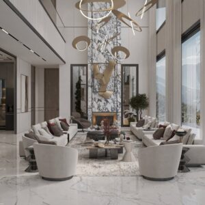 Luxury Villa Interior design project by Art deco design