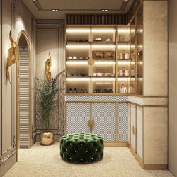 dressing room interior design project by Art Deco Design in Dubai